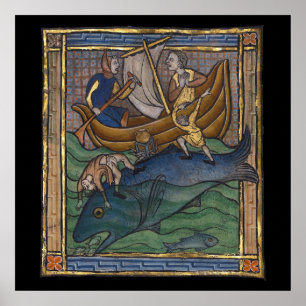 Mittelalterlicher Bestiarwal c. 1270 Poster