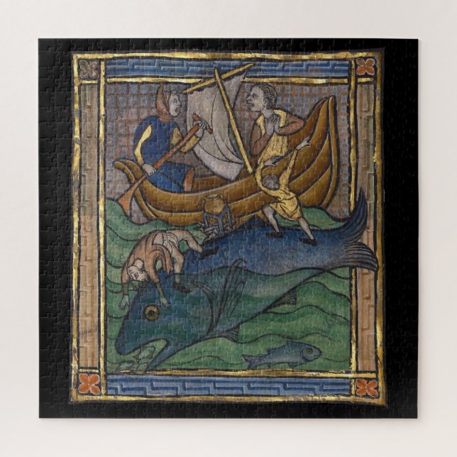 Mittelalterlicher Bestiarwal c. 1270 Puzzle (Vertikal)