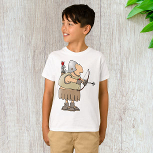 Mittelalterlicher Bogenschütze Krieger Lustiger Ri T-Shirt