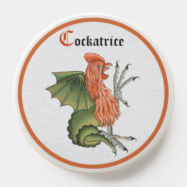 Mittelalterlicher Cockatrice Mythische Bestie PopG PopSocket