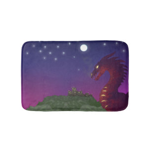 Mittelalterlicher Drache Badematte