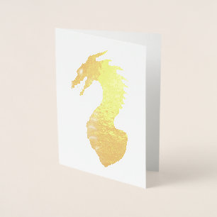 Mittelalterlicher Drache Folienkarte