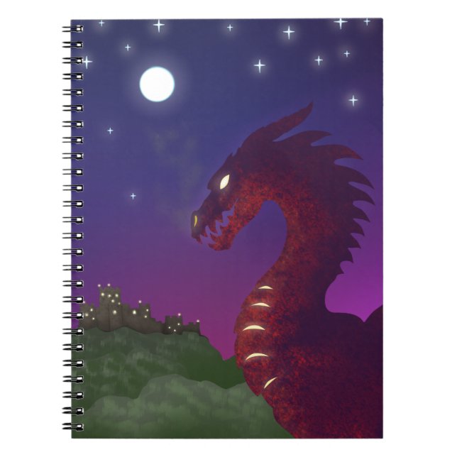 Mittelalterlicher Drache Notizblock (Vorderseite)