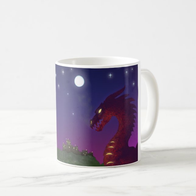 Mittelalterlicher Drache Tasse (VorderseiteRechts)
