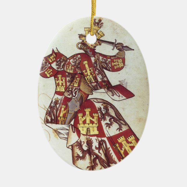 Mittelalterlicher König wenn Keramikornament (Vorne)