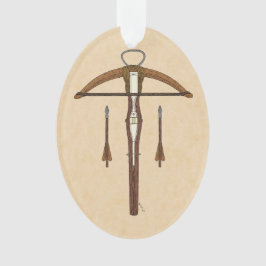 Mittelalterlicher Kreuzbogen mit Bolzen Ornament