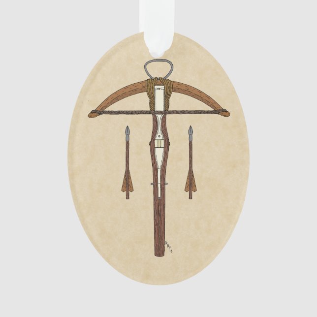 Mittelalterlicher Kreuzbogen mit Bolzen Ornament (Vorderseite)