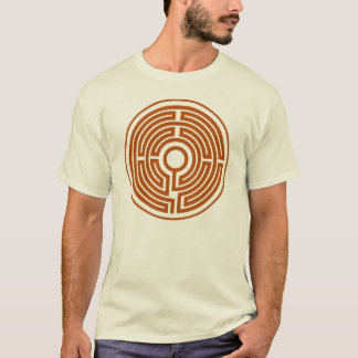 Mittelalterlicher Labyrinthkreis des T - Shirt