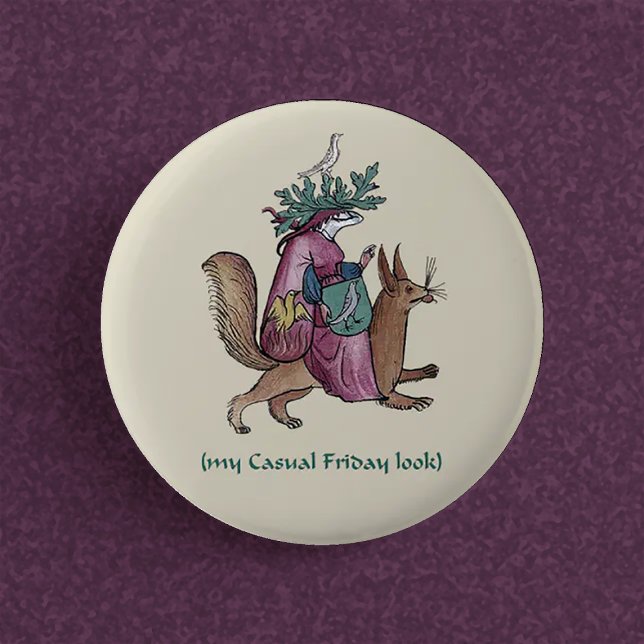 Mittelalterlicher "Lässiger Freitag" Button (Von Creator hochgeladen)
