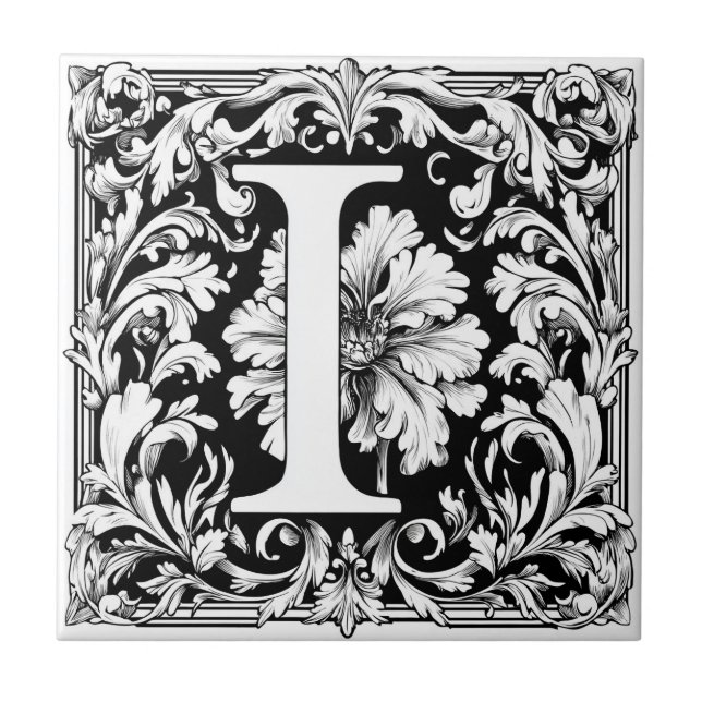 mittelalterlicher Leuchtbrief I Fliese (Vorderseite)