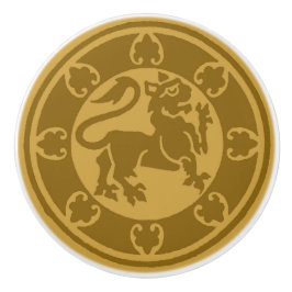 Mittelalterlicher Löwe Keramikknauf