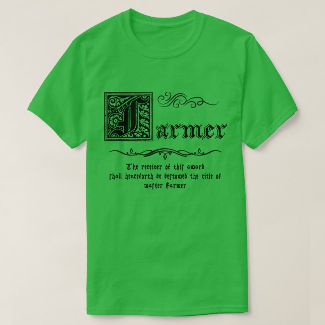 mittelalterlicher Master-Bauer T-Shirt (Design vorne)