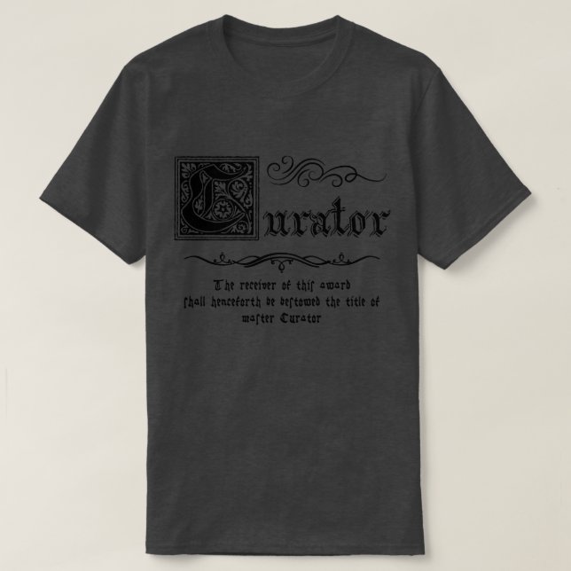 Mittelalterlicher Master-Kurator T-Shirt (Design vorne)