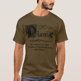 Mittelalterlicher Meister Pianist T-Shirt