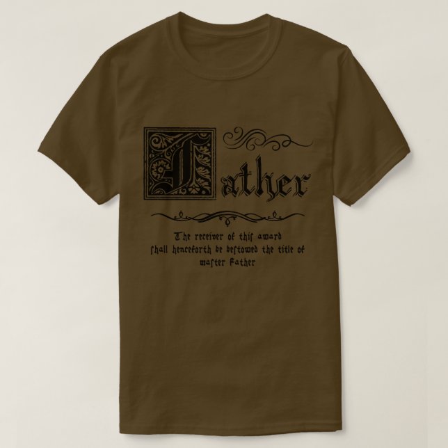 mittelalterlicher Meister T-Shirt (Design vorne)