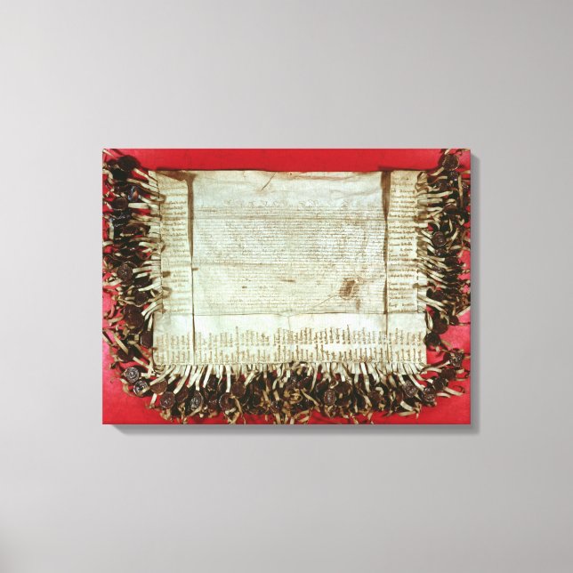 Mittelalterlicher Protestbrief aus dem Bohemischen Leinwanddruck (Vorderseite)