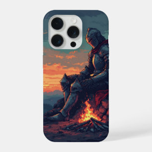 Mittelalterlicher Ritter am Campfire - Fantasy iPh iPhone 15 Pro Hülle