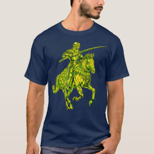 Mittelalterlicher Ritter am Horseback Jousting T-Shirt