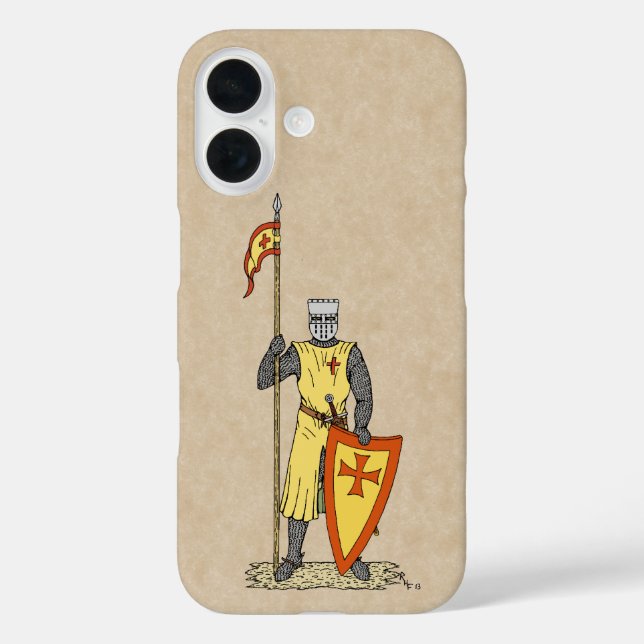 Mittelalterlicher Ritter Anfang des 13. Jahrhunder Case-Mate iPhone Hülle (Rückseite)
