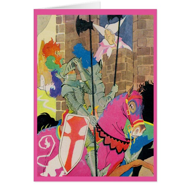 Mittelalterlicher Ritter auf dem Pferd (Vorne)