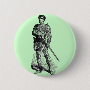 Mittelalterlicher Ritter Button