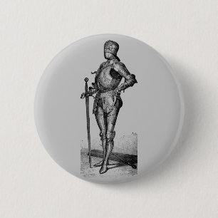 Mittelalterlicher Ritter Button