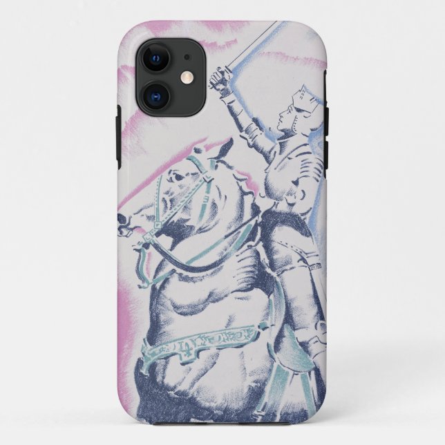 Mittelalterlicher Ritter Case-Mate iPhone Hülle (Rückseite)