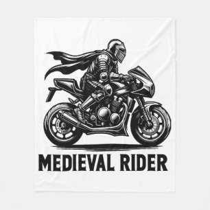 mittelalterlicher Ritter Fleecedecke