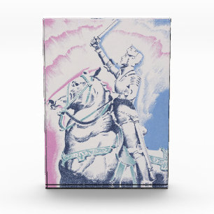 Mittelalterlicher Ritter Fotoblock