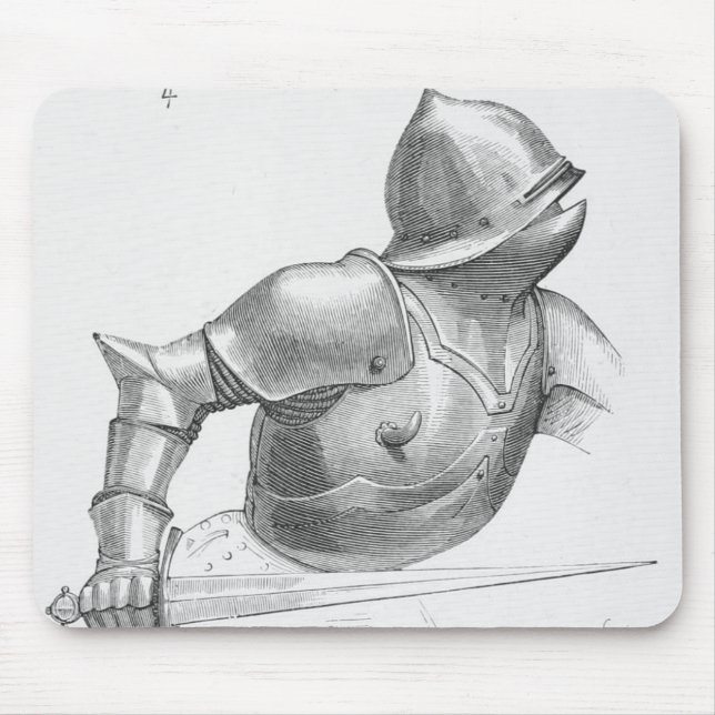 Mittelalterlicher Ritter Mousepad (Vorne)