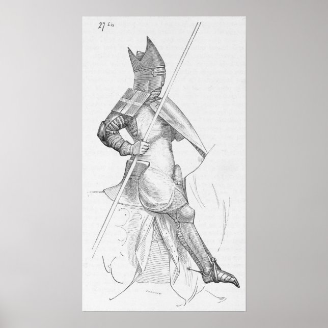 Mittelalterlicher Ritter Poster (Vorne)