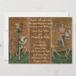Mittelalterlicher Ritter Renaissance Fantasy Hochz Einladung