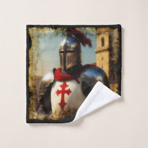 Mittelalterlicher Templar Knight Waschlappen