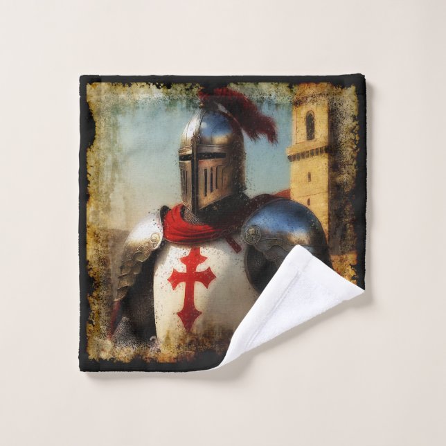 Mittelalterlicher Templar Knight Waschlappen (Waschlappen)