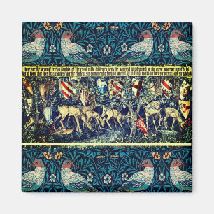 MITTELALTERLICHER TEPPICH ODER WANDTEPPICH FÜR MET MAGNET