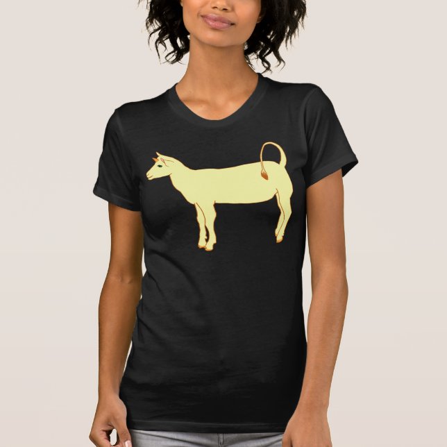 Mittelalterliches Art-Einhorn T-Shirt (Vorderseite)