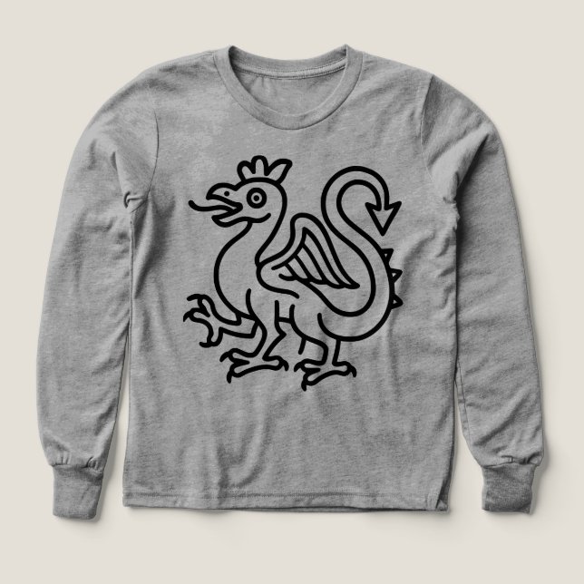 Mittelalterliches Basilisken-Siegel Fantasy Herald (Design Vorderseite)
