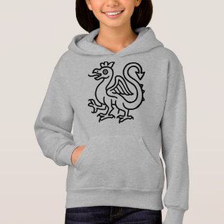 Mittelalterliches Basilisken-Siegel Fantasy Herald Hoodie