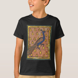 Mittelalterliches Bestiarium Pfau c. 1270 T-Shirt