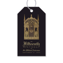 Mittelalterliches Birthday Black Gold Ritter Elega