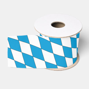 Mittelalterliches Blau Weiß Bayern Diamantförmig Ripsband