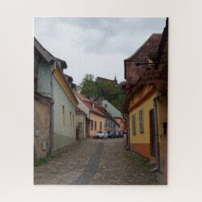 Mittelalterliches City Road Sighisoara Puzzle (Vertikal)