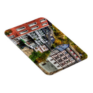 mittelalterliches Dorf Monschau in Deutschland Magnet