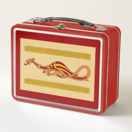 Mittelalterliches Drachendesign 2015 Metall Lunch Box