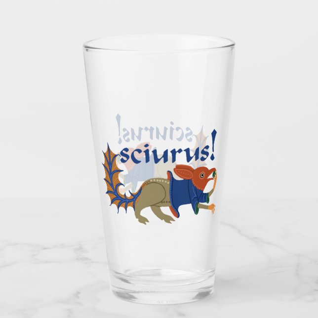 Mittelalterliches Eichhörnchen-Ding Glas (Vorderseite)