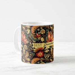 Mittelalterliches Elegantes Flora Vintage Tasse