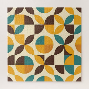 Mittelalterliches geometrisches Blütenmuster Puzzle