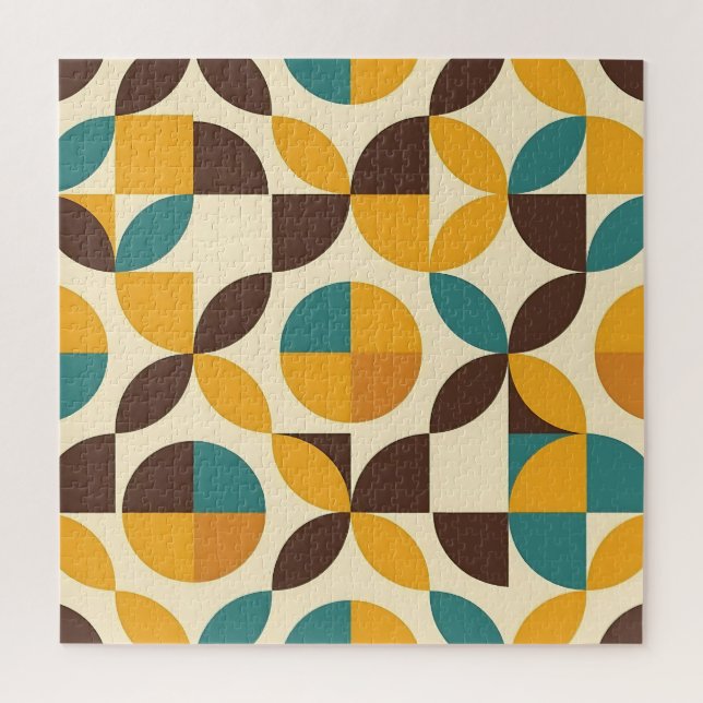 Mittelalterliches geometrisches Blütenmuster Puzzle (Vertikal)