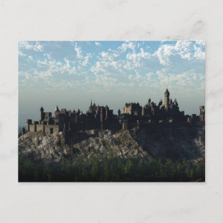 Mittelalterliches Gipfel-Schloss Postkarte