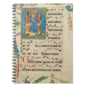 Mittelalterliches Gregorian Chant Manuscript Sheet Notizblock